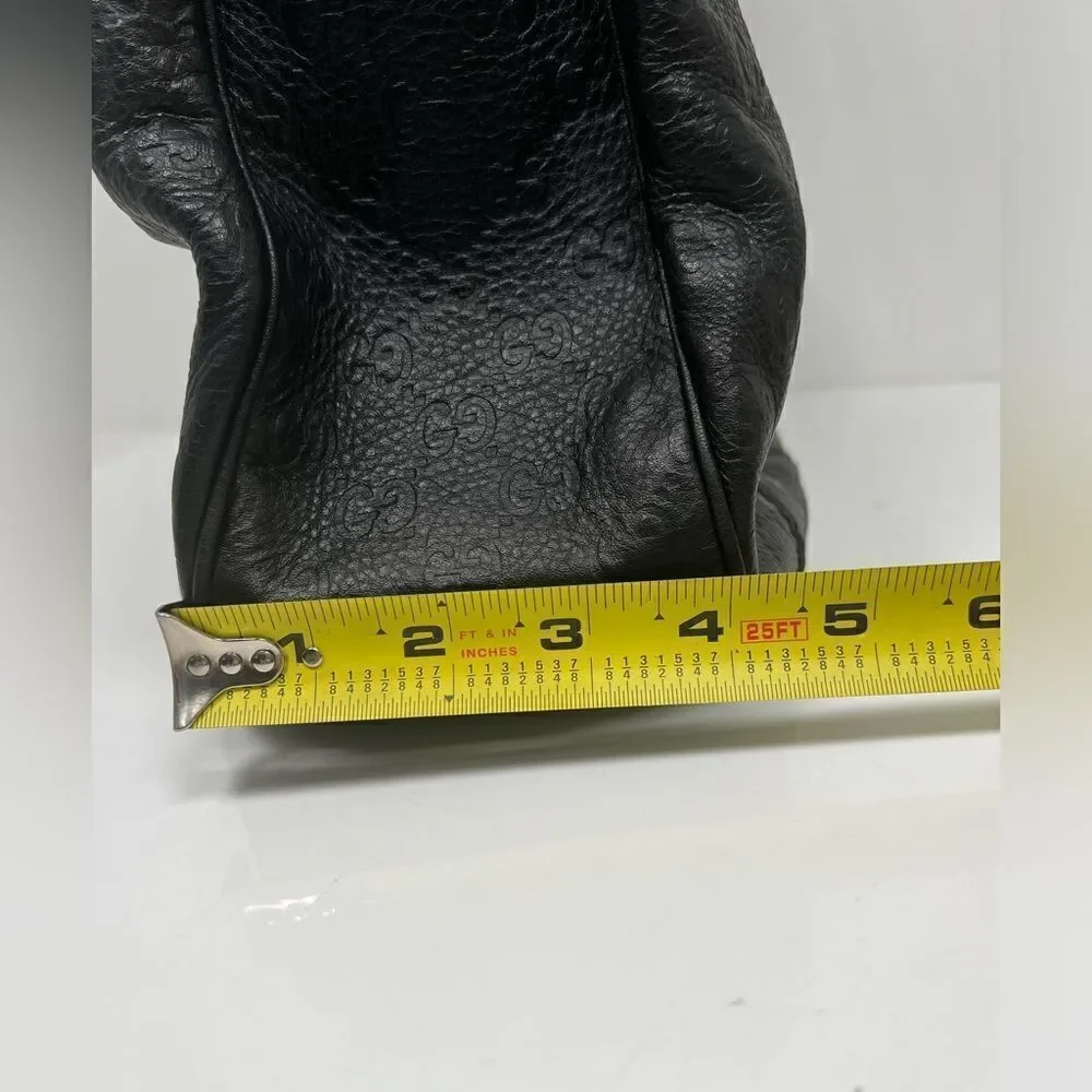 Guccissima Gucci Black Handbag Bag Hobo - Picture 11 of 14